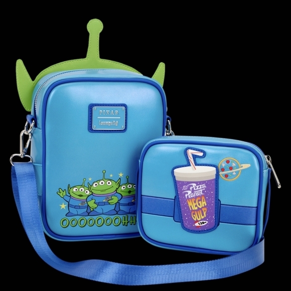 NWT Toy Story 30th Anniversary Aliens Crossbuddies Crossbody Bag - Picture 3 of 6